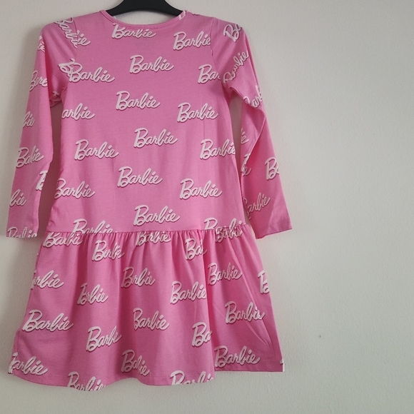 Girl dress barbie dress waist drop pink/cream BNWT - Picture 5 of 7
